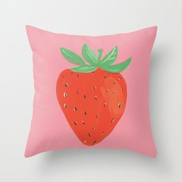 Sweet strawberry Throw Pillow