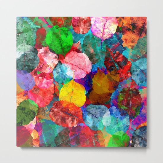 Leaf mosaic(26). Metal Print
