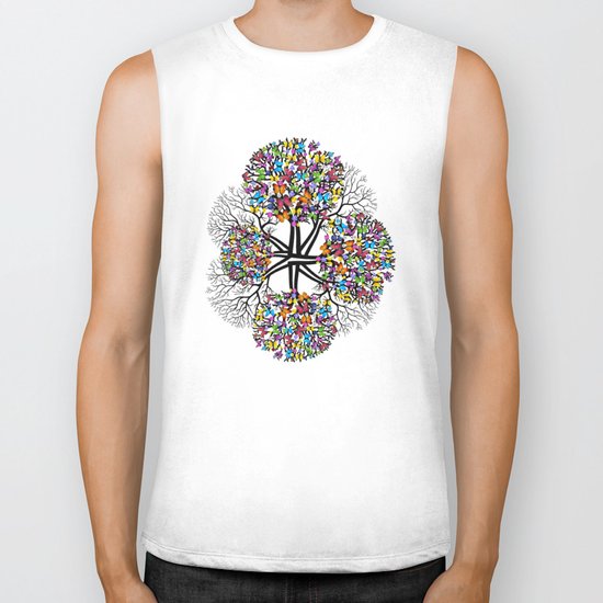 butterfly Biker Tank
