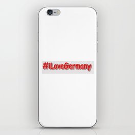 "#iLoveGermany" Cute Design. Buy Now iPhone Skin