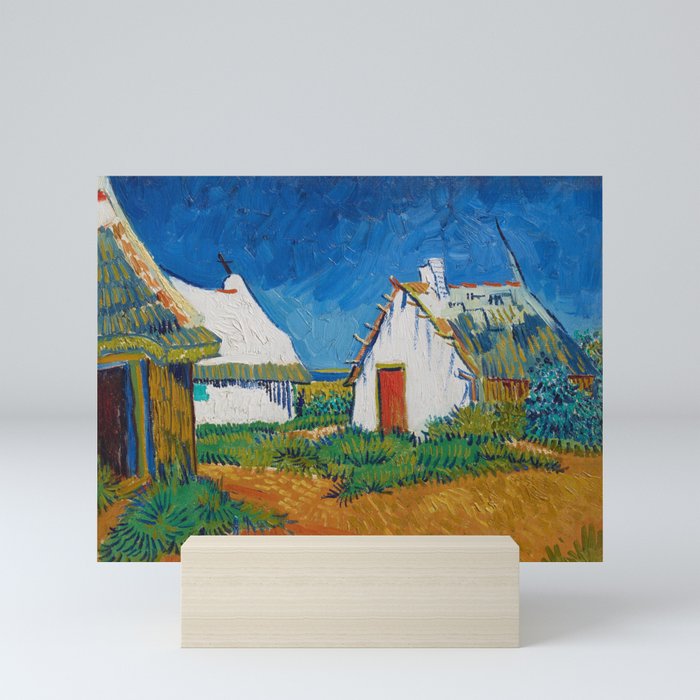 Van Gogh - Three white cottages in Saintes-Maries Mini Art Print