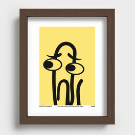 Scared Clippy Recessed Framed Print