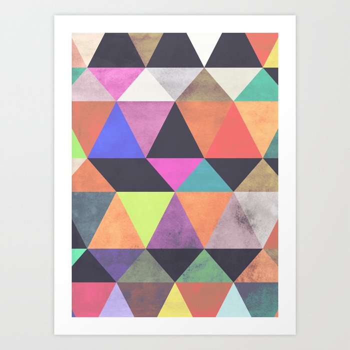 colour + pattern 12 Art Print