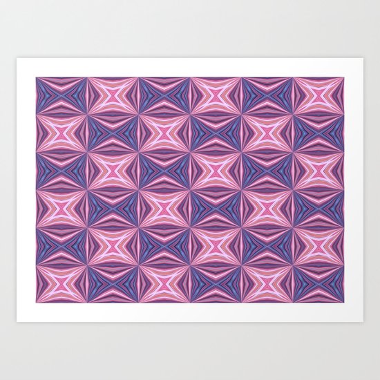 Pink Pattern Art Print