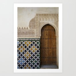 Alhambra Door Art Print