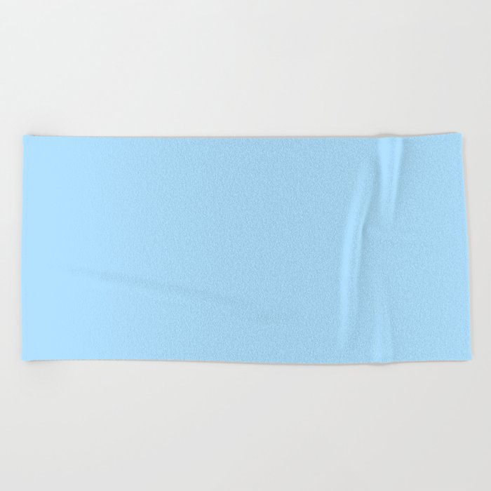 Solid Pale Light Blue Color Beach Towel
