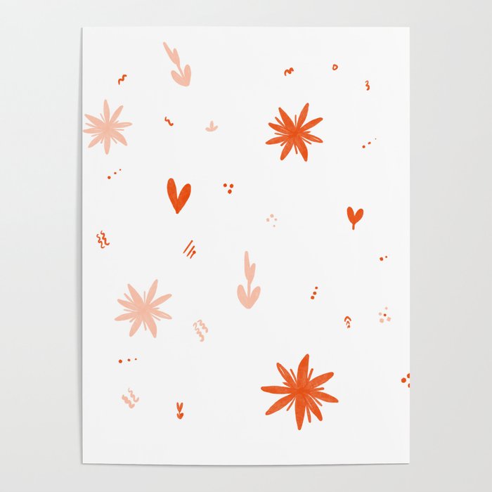 Cute abstract pattern  Poster