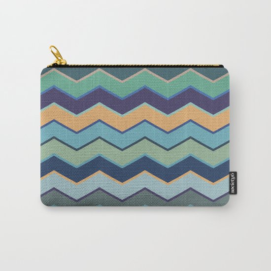 Colorful Wave II Carry-All Pouch