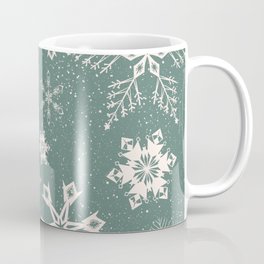 Snowflake collection – sage green Coffee Mug