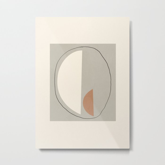 Minimal Abstrac Shapes 6 Metal Print