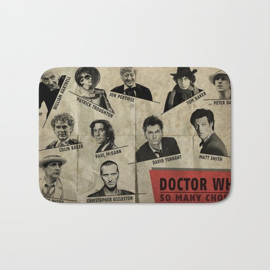 So Many Choices (Doctor Who) Bath Mat