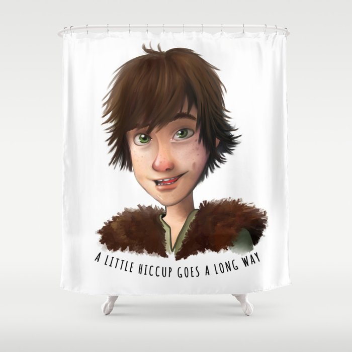 A little Hiccup goes a long way Shower Curtain