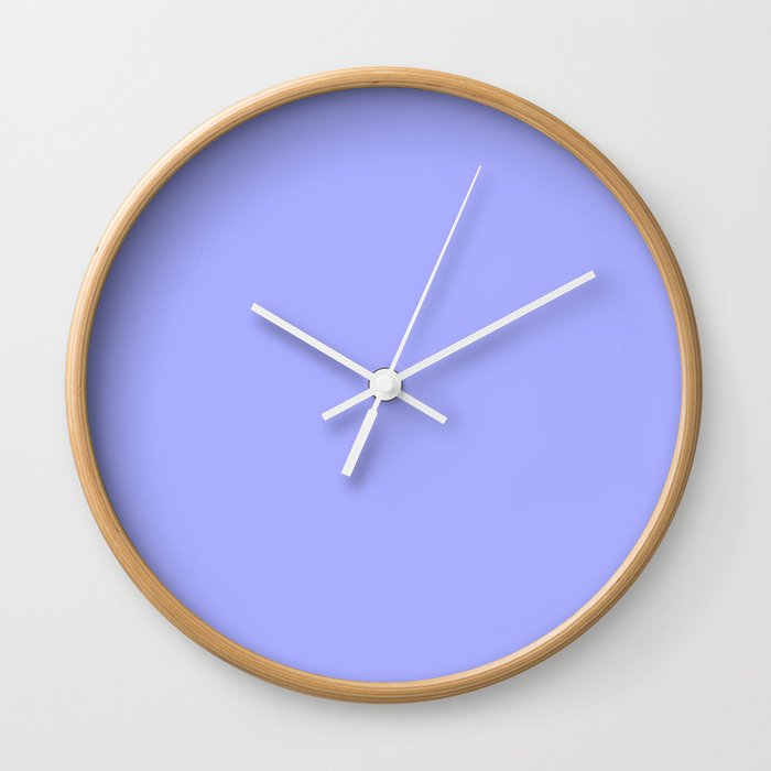 Pastel Periwinkle Blue Wall Clock