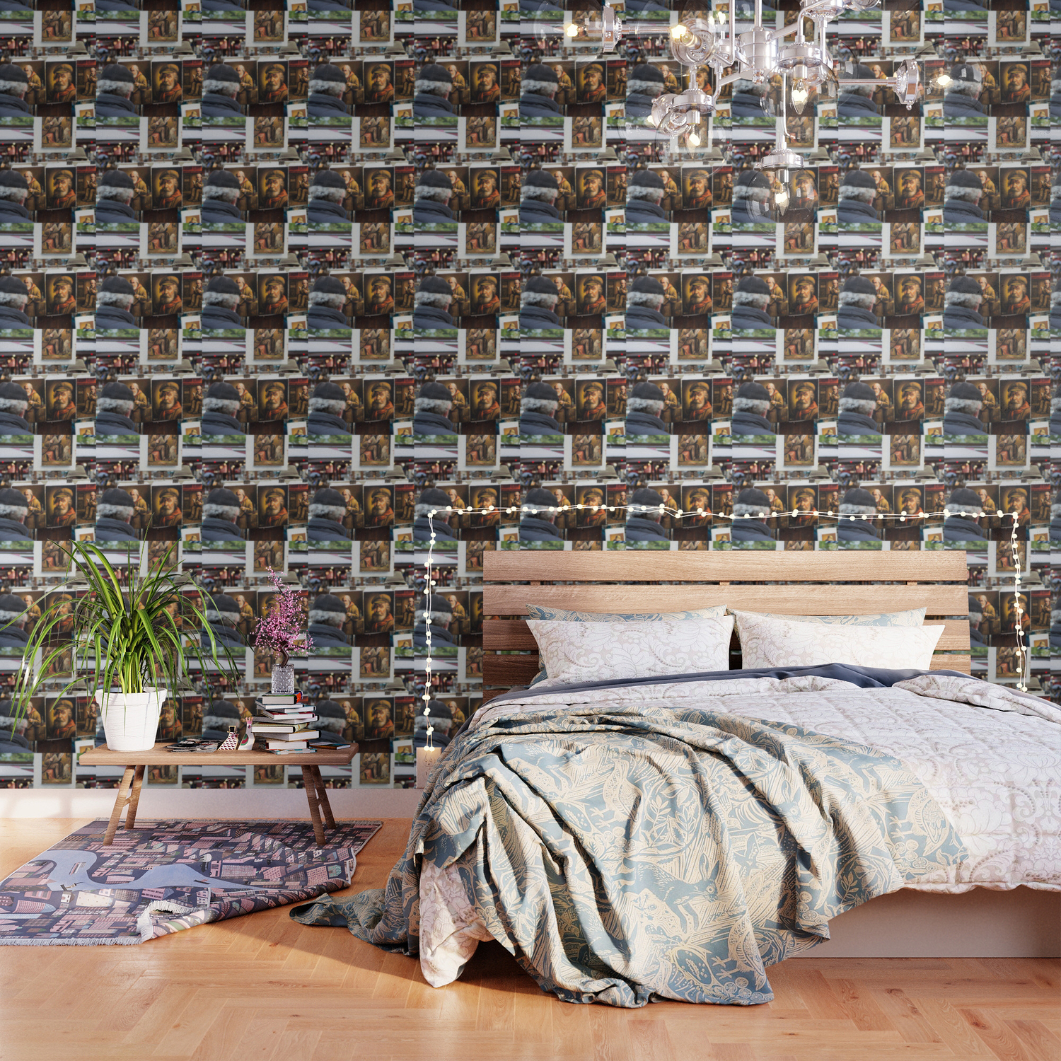 Paris Montmartre Painting Wallpaper By Jsebouvi Society6