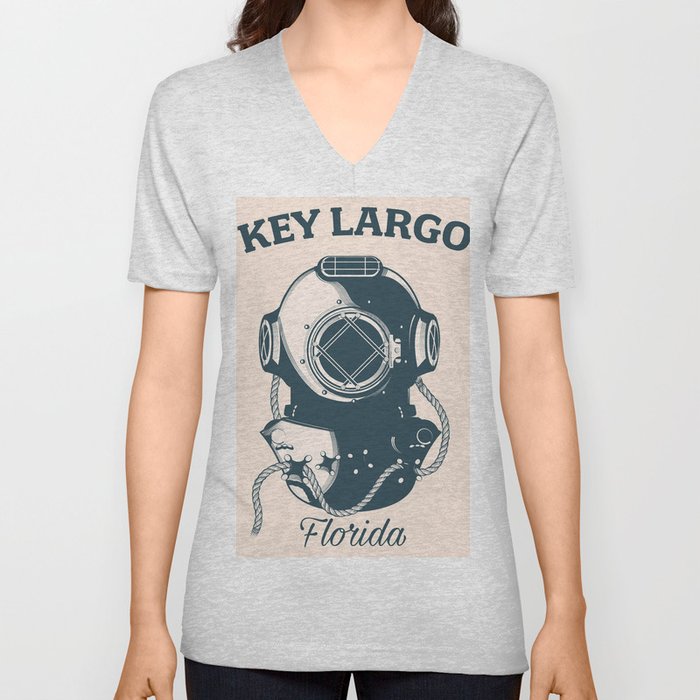 Key Largo Flordia V Neck T Shirt