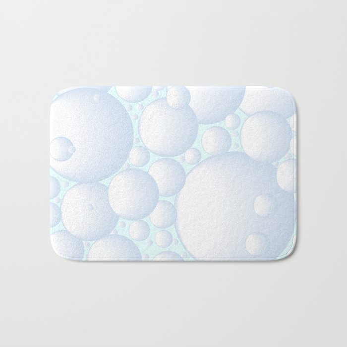 Air Bubbles Bath Mat By Homestead Society6