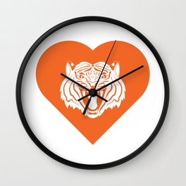Tiger Mascot Cares Orange Wall Clock | Tiger, Georgetowncollege, Auburn, Rit, Sunybuffalostate, Buffalostate, Greenwich, Princeton, Graphicdesign, Edwardwaters 