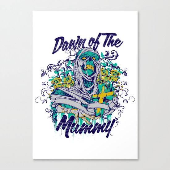 Dawn of the mummy Canvas Print