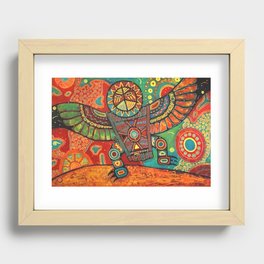 Shaman Dance: Day and Night Recessed Framed Print