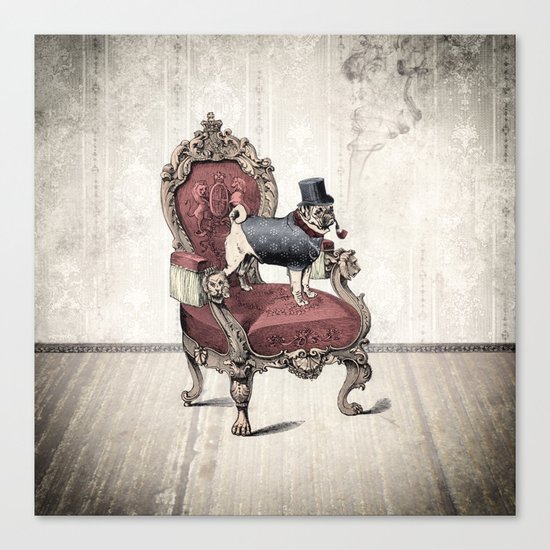 The Imperial Pug Canvas Print