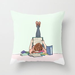 Page Turner Throw Pillow
