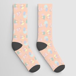 Golden Girls Pattern and Print in Pastels Socks