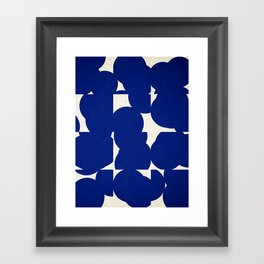 Abstract Blue shape Framed Art Print