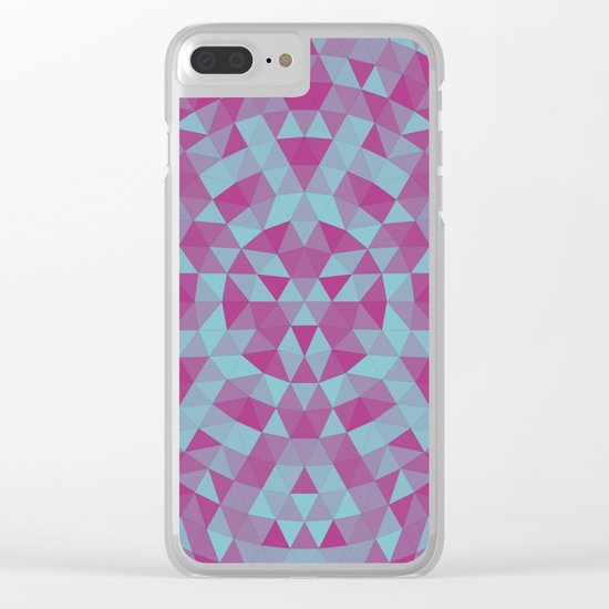 Triangle mandala 2 Clear iPhone Case
