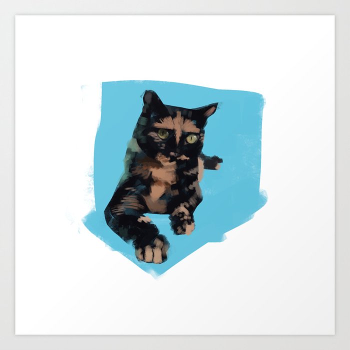 Shelter Cat Art Print