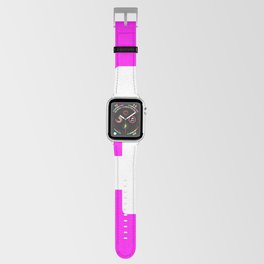 4 (White & Magenta Number) Apple Watch Band