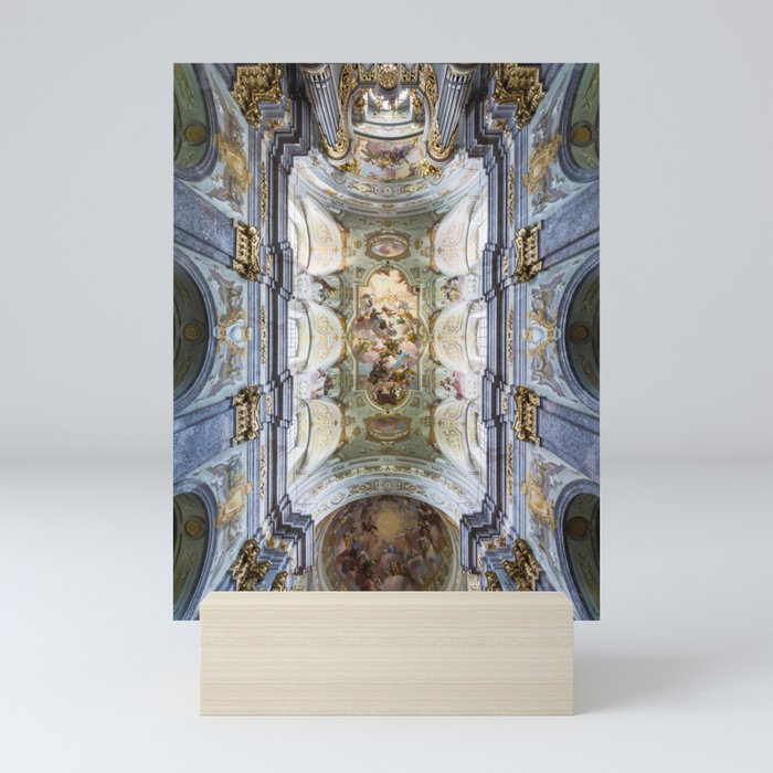 Renaissance Ceiling Fresco Veneration of the Holy Trinity Sonntagberg Basilica  Mini Art Print