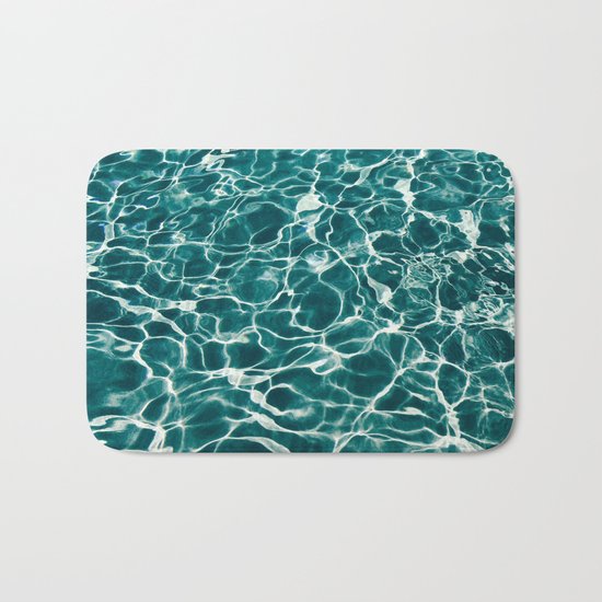 Blue Water Bath Mat