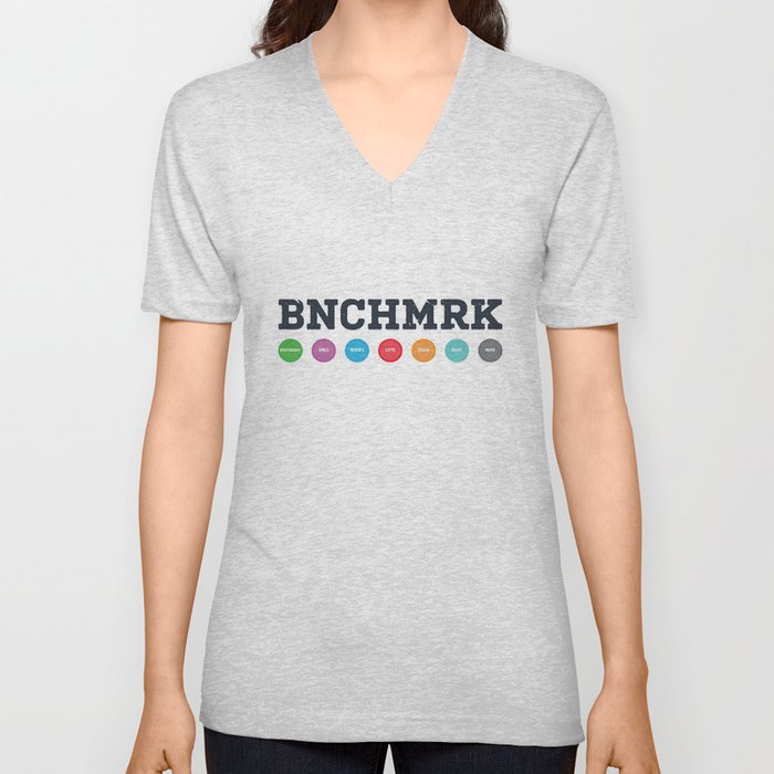 Benchmark Workout Infographic Poster V Neck T Shirt