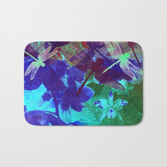 Dragonflies W Bath Mat