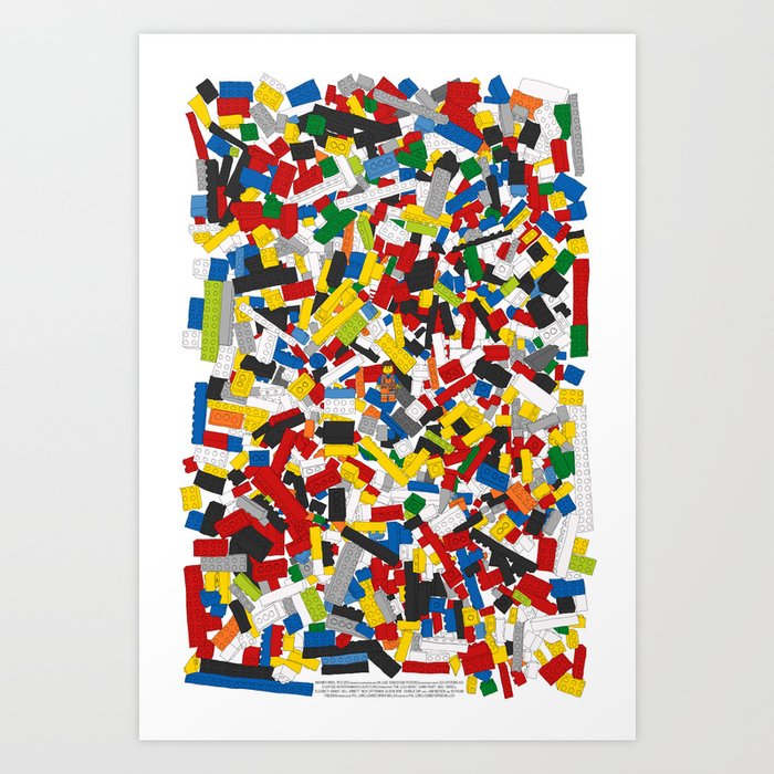 The Lego Movie Art Print by Martin Lucas Society6