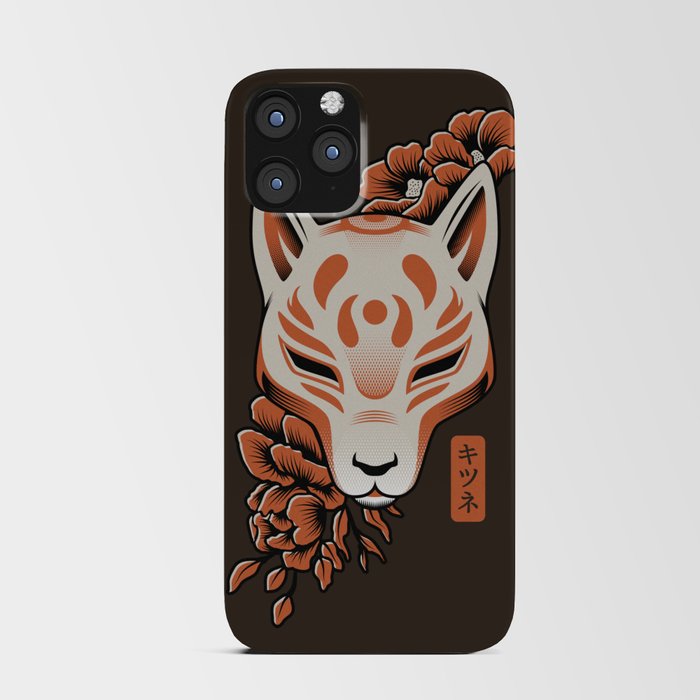 Kitsune Japanese Fox Mask iPhone Card Case