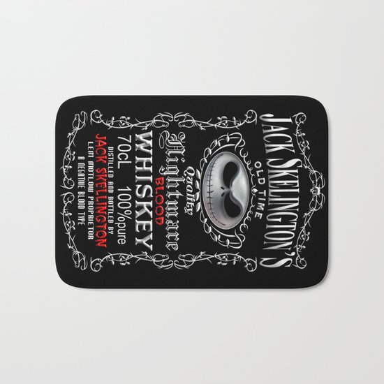 Halloween Parody Nightmare jack skellington Bath Mat