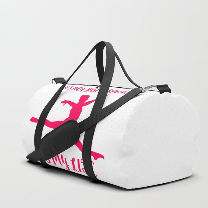 Gymnastics Quote Duffle Bag By Moondoodesign