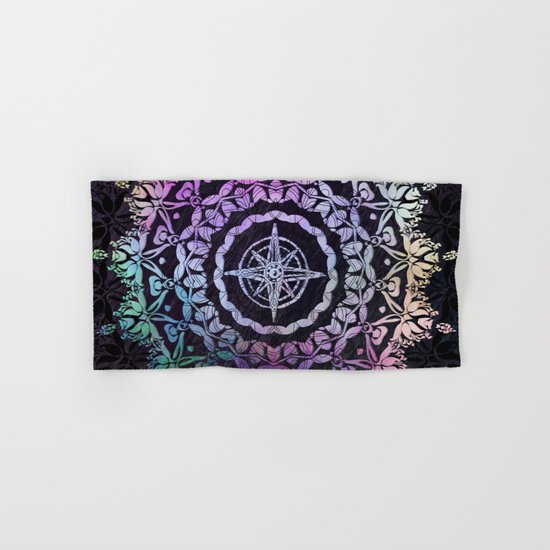 Dark Destination Mandala Hand & Bath Towel