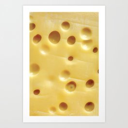 Swiss Cheese Art Print