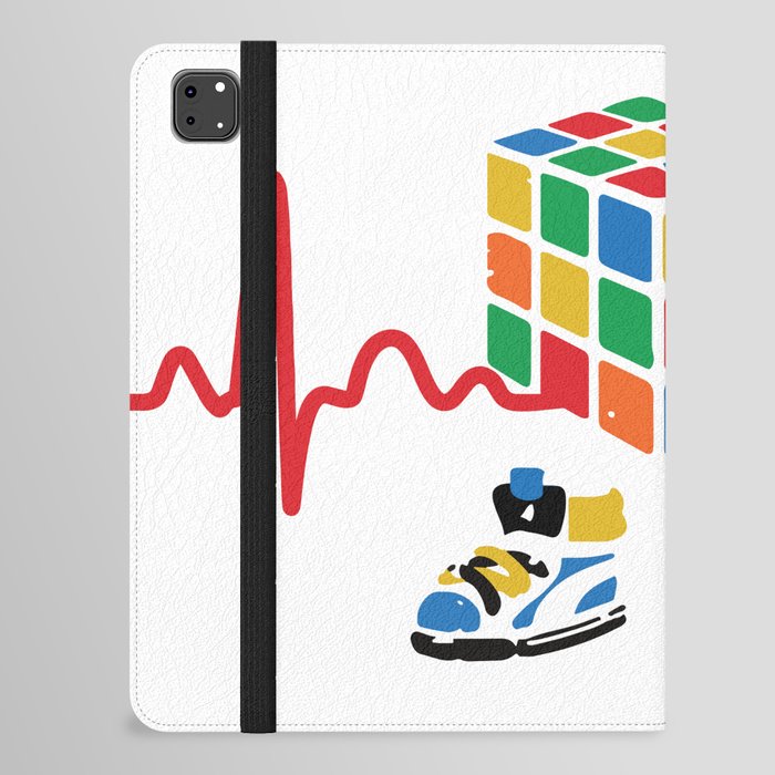 Heartbeat rubik cube / cube lover / cube game iPad Folio Case