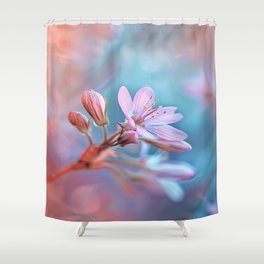 A Dance of Blossoms Crane's-bill Flower  Shower Curtain