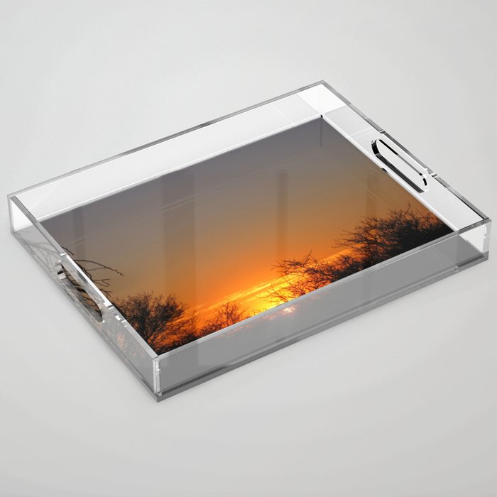 South Africa Photography - Sunset Over South Africa Acrylic Tray
