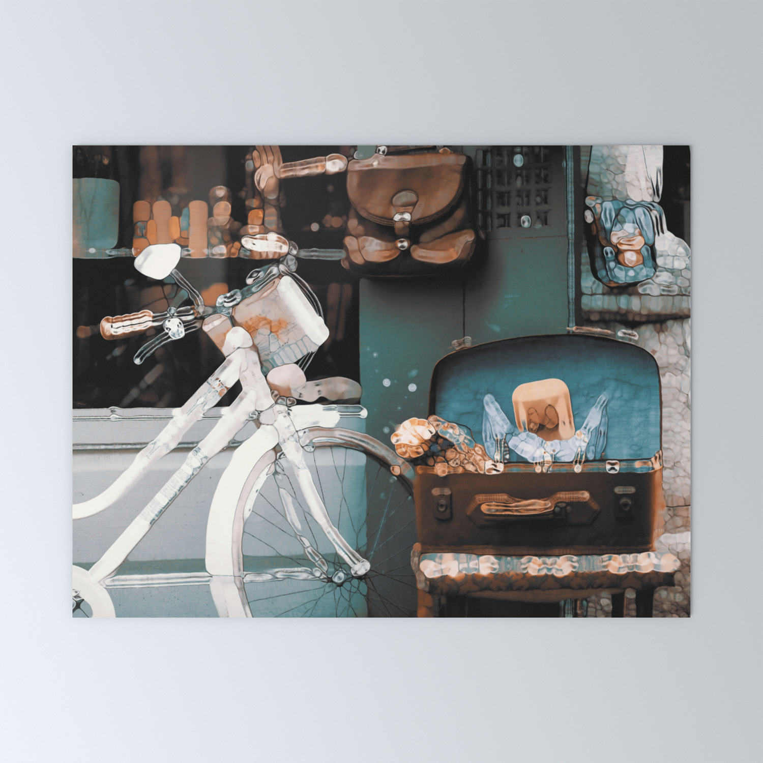 Funky Vintage Abstract Scenery Mini Art Print By Jokevermeer Society6