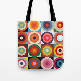 Caribbean Islands - Colorful Classic Abstract Minimal Retro 70s Style Graphic Design Tote Bag