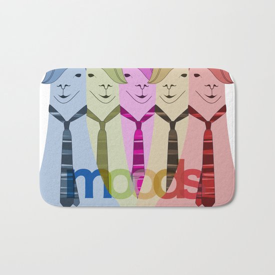 Lama Hipster Design Bath Mat