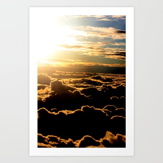 Sunset over the Atlantic Ocean Art Print