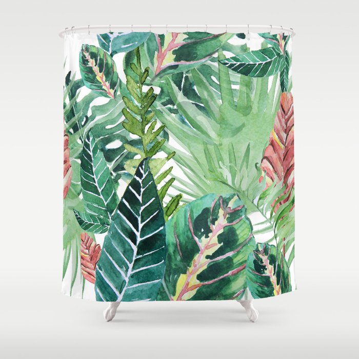 Havana Jungle Shower Curtain By Gale, Jungle Print Shower Curtain