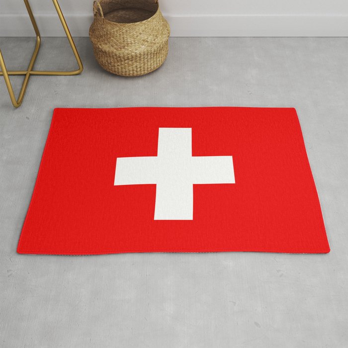 Swiss Flag of Switzerland Rug