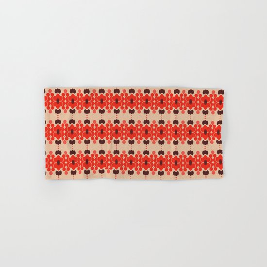 Red pattern rouge 6 Hand & Bath Towel